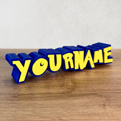 Personalised Pokemon Style Name Sign - Customise With Any Name