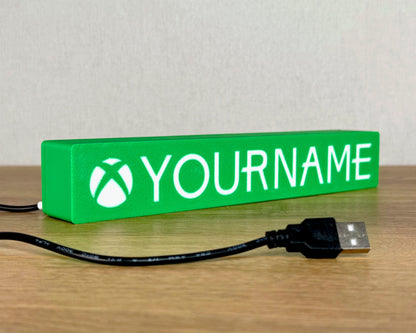 Personalised Xbox Lightbox - Customise With Any Name