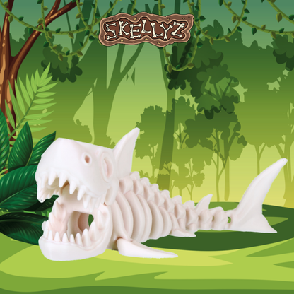 Skellyz Shark - Articulated Flexi Skeleton Toy