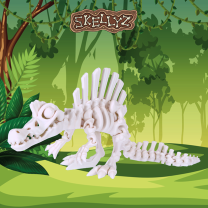 Skellyz Spinosaurus - Articulated Flexi Dinosaur Skeleton Toy