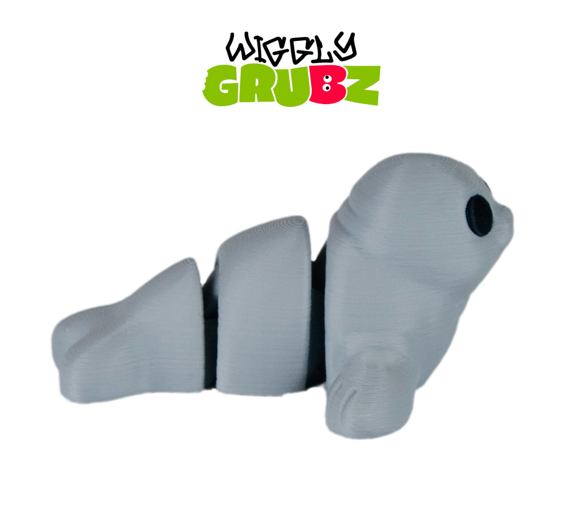 Baby Seal Wiggly Grubz Fidget Animal Toy For Creative Play