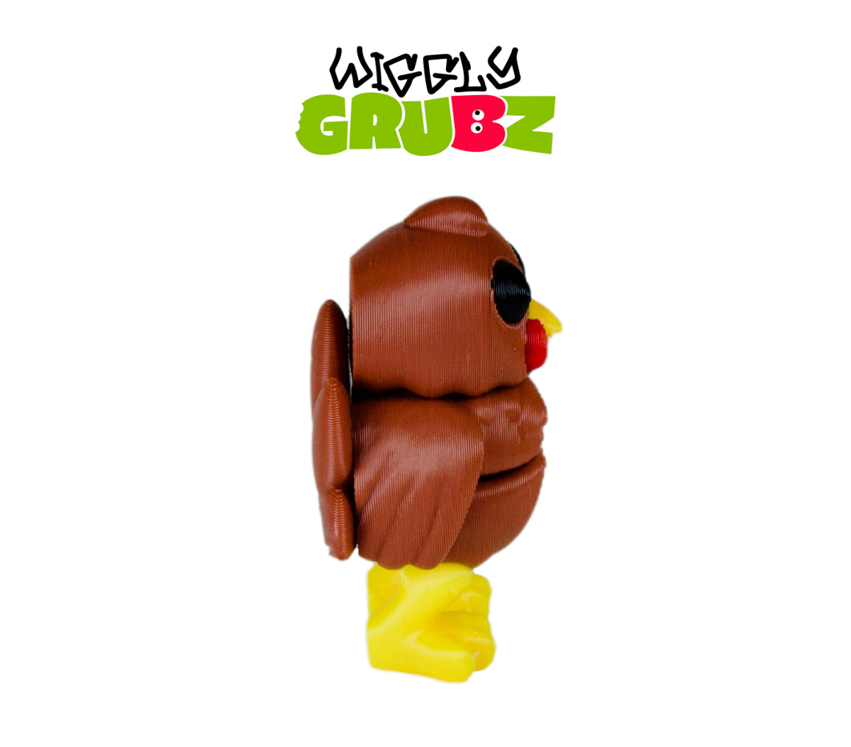 Baby Turkey Wiggly Grubz Fidget Animal Toy For Creative Play