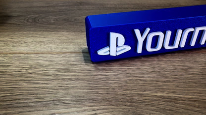 Personalised Playstation Style Name Sign - Customise With Any Name